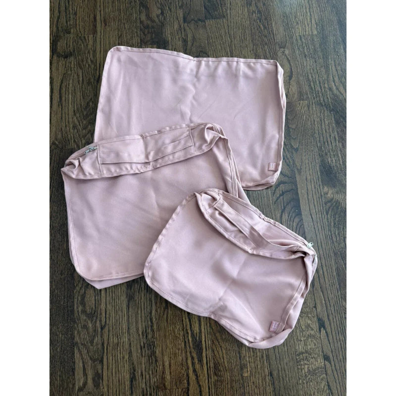 HANKY PANKY Packing Storage Cubes Set of 3 Clothing Organizer Pink Mauve NEW