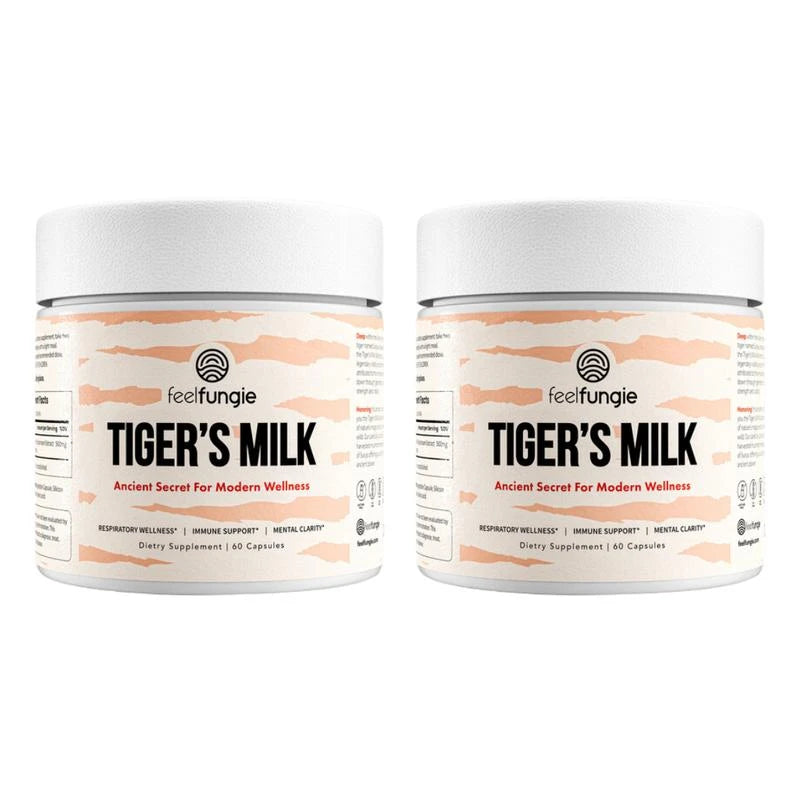 Tiger Milk Mushroom Supplement | Hair Growth & Immune Support | Gut & Digestive Health | Boosts Memory, Focus, Brain Health, Cognitive Focus | Clear Skin, Respiratory & Lung Health