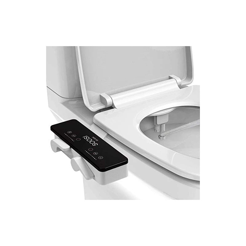 Bidet For Toilet, Soosi Bidet Ultra Slim Self Cleaning Dual Nozzle Hot&Cold Water Spray Bidets Front and Rear Bidet Attachment For Toilet Bidet Toilet Attachment- Adjustable Water Pressure&Temperature