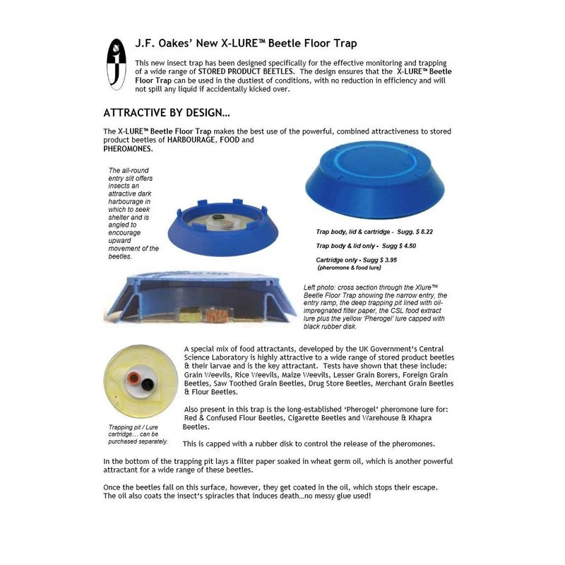 XLure R.T.U. Beetle Floor Trap 1 Box / 10 Traps