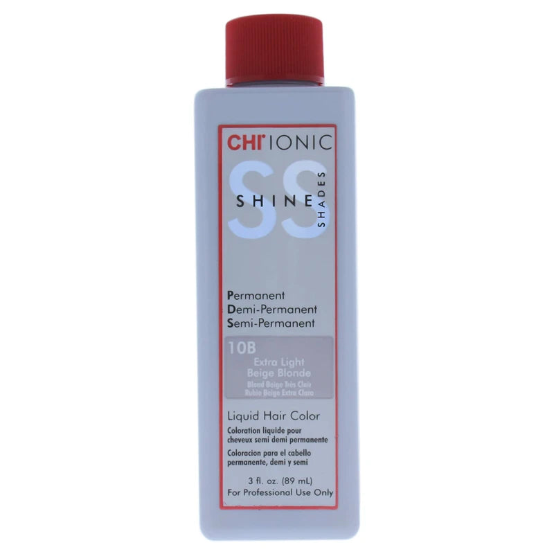 CHI Ionic Shine Shades Liquid Hair Color for Unisex, 10B Extra Light Beige Blonde, 3 Ounce