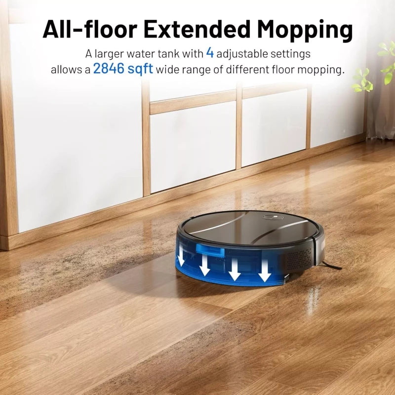 Tipdiy Robot Vacuum and Mop Combo, 4200Pa Powerful Robotic Vacuum Cleaner, G90