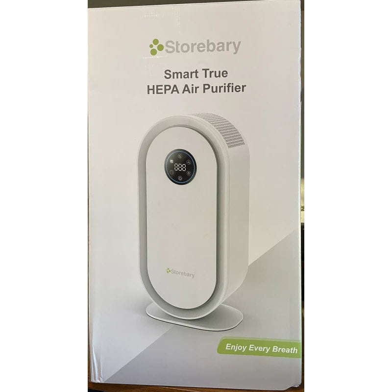 Storebary Air Purifier for Home Large Room with Air Quality Monitoring: H13 True HEPA Air