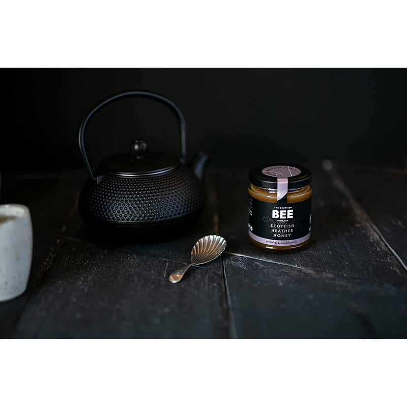 Scottish Heather Honey from The Scottish Bee Company 340g - Natural, Sweet, Soft Set Honey Made in the UK