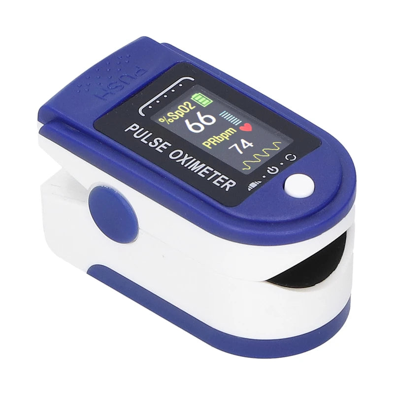 Fingertip Pulse Oximeter LED Dispaly Blood Oxygen Saturation Heart Rate Monitor with Strap