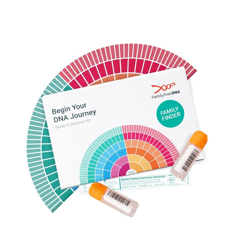 FamilyTreeDNA FamilyTreeDNA Family Finder, Ancestry & DNA Test Kit, Discover Your Origins & Unlock Your Geographic Roots, Connect with Your DNA Relatives, At-Home Test Kit for Expertly Processed Convenient Sampling