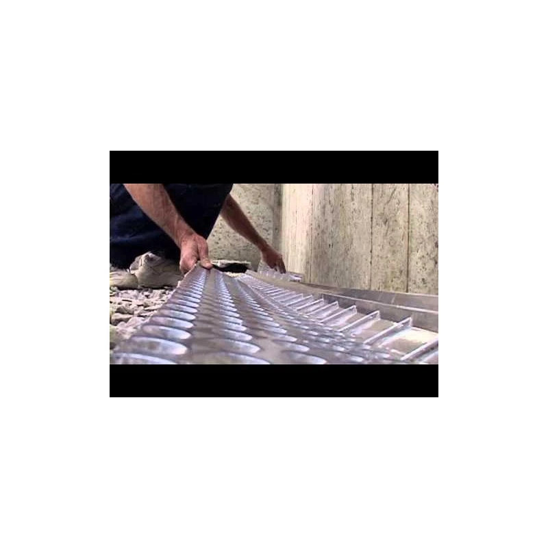 CrawlSpace-DIY - WaterShield Drain Board 6′ Length - Basement & Crawlspace Waterproofing - Offers Clear Pathway For Water To Flow From Footing To Pipe And Pump - Easy To Install