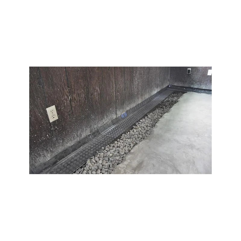 CrawlSpace-DIY - WaterShield Drain Board 6′ Length - Basement & Crawlspace Waterproofing - Offers Clear Pathway For Water To Flow From Footing To Pipe And Pump - Easy To Install
