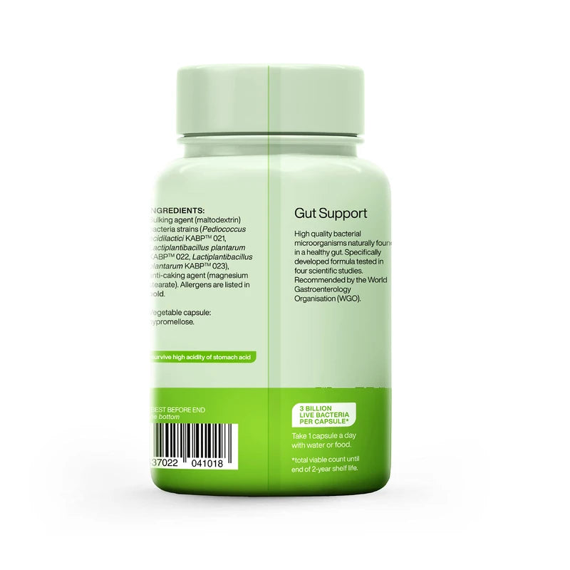 Floradapt Gut Support Probiotics for Bloating Relief, Improved Digestion & IBS Relief | Vegan & Certified Gut Health Supplement | Recommended by The WGO | (30 Day Supply)