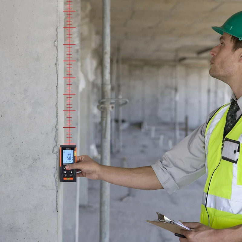 Tacklife HD60 Classic Laser Measure 196Ft M/In/Ft Mute Laser Distance Meter with