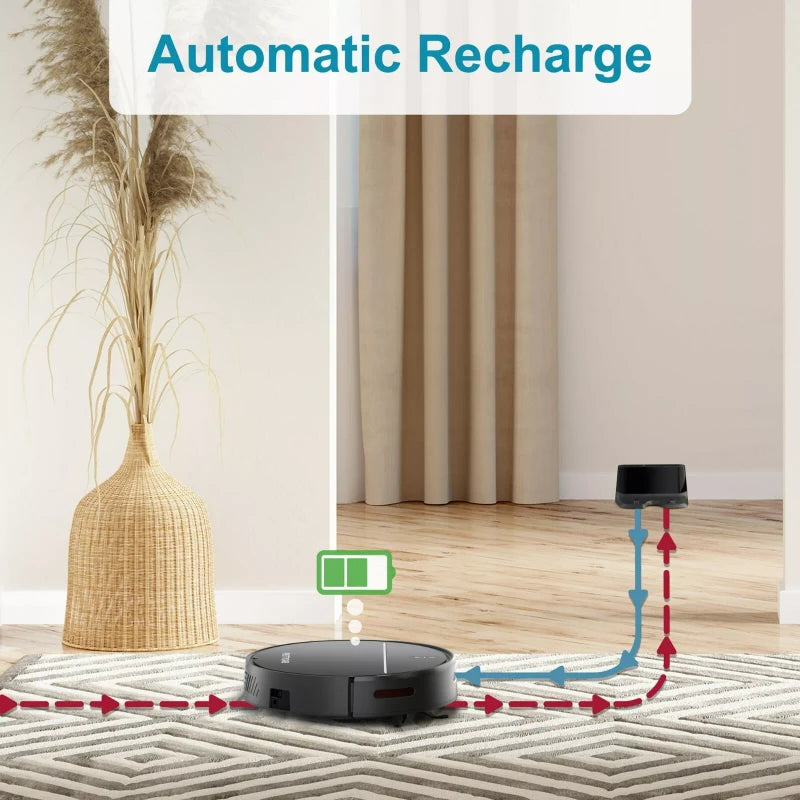 PrettyCare Robot Vacuum Cleaner Model C1 with 2800Pa Featured Carpet Boost - NEW