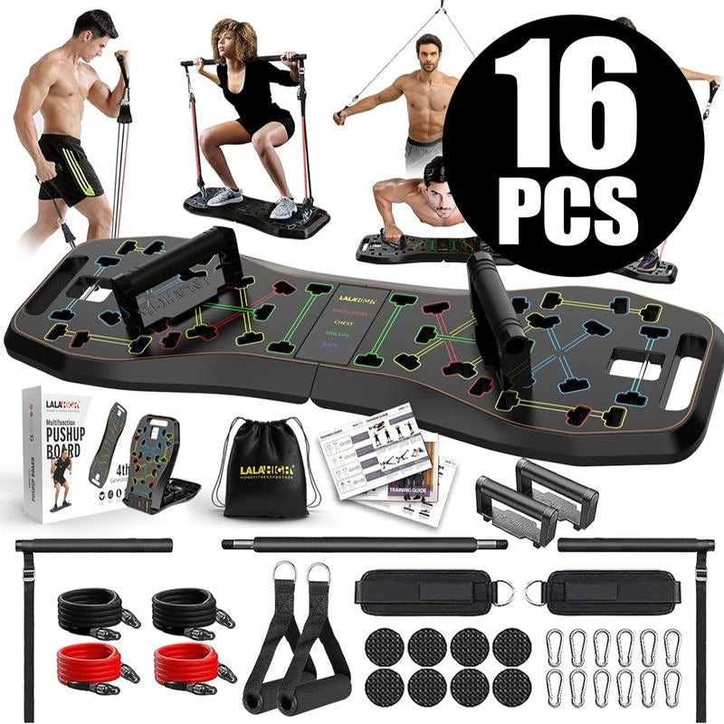 LALAHIGH Emurdyon Portable Home Gym System: Home-Friendly, High-Quality Materials, Versatile Training Options, Perfect for All Fitness Levels,Portable - Specification: 16PCS-Delux Plus