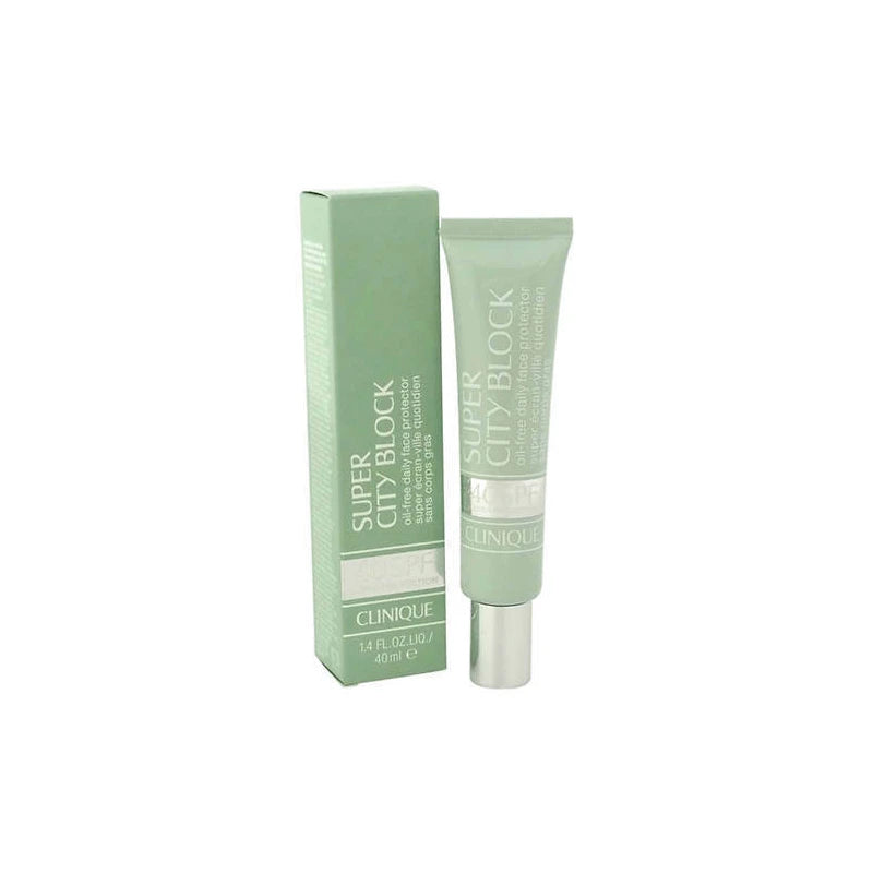 Clinique SUPER CITY BLOCK Oil-Free Daily FACE PROTECTOR SPF 40 Original NEW BOX
