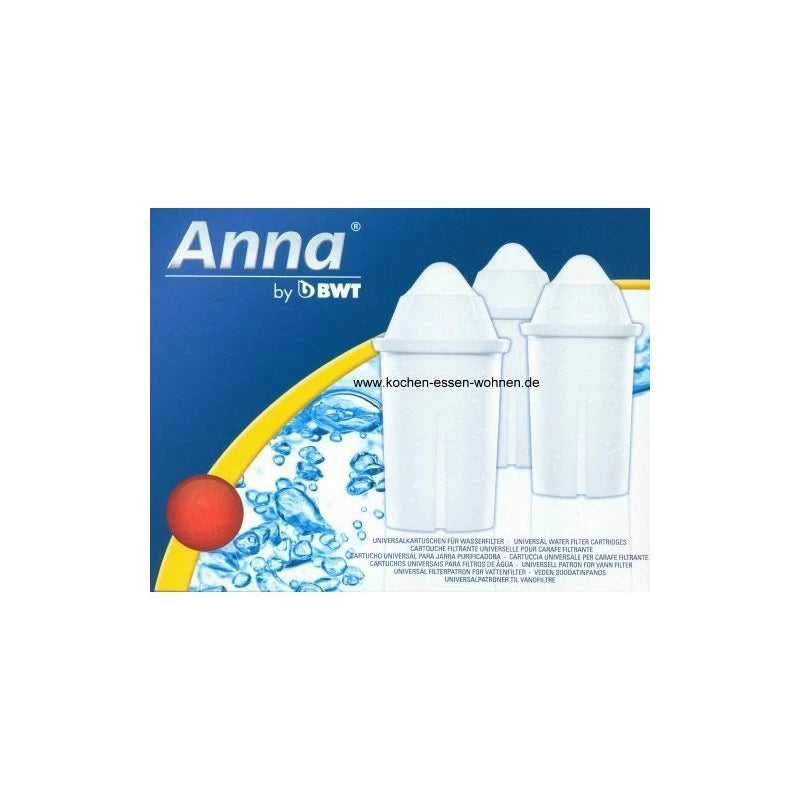 12 Anna Monomax Water Filter Cartridges also Suitable for Brita Classic PearlCo