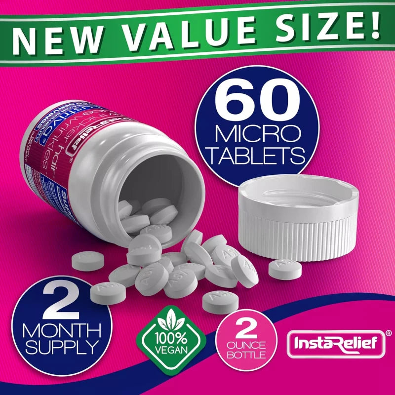 InstaRelief® Hair Growth with Lustriva® - Clinically Shown to Grow Thicker