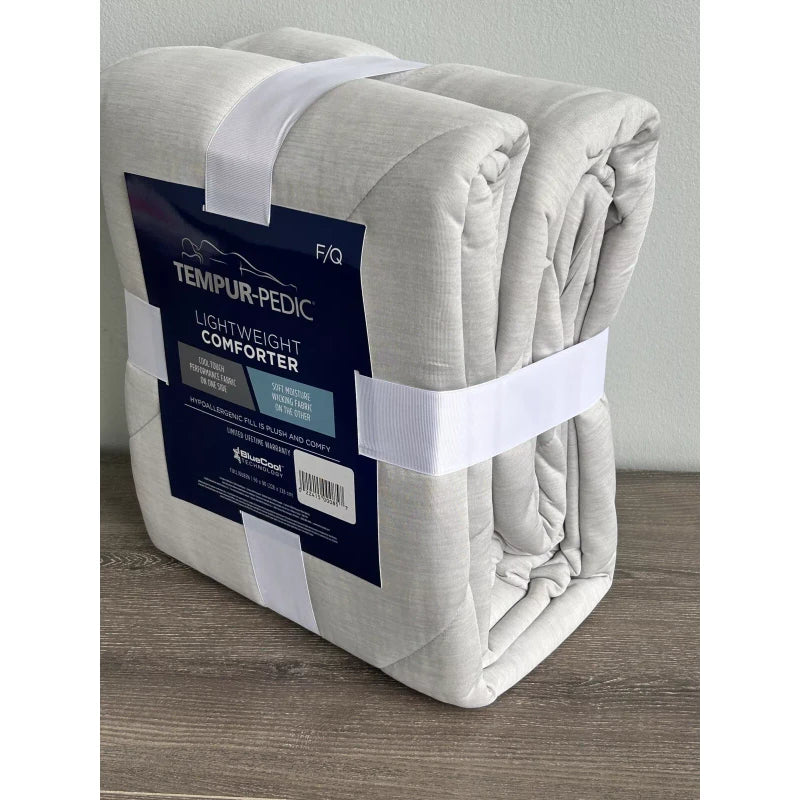 Tempur-Pedic One Tempur-Pedic Lightweight Comforter Blanket FULL/QUEEN Gray New!