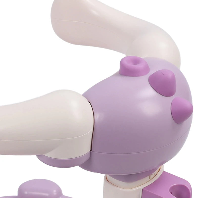 Baby Hug Bath Tower, Non Slip Toddler Shower Stand Support, Adjustable Baby Shower Stand, for Bathroom (Purple)