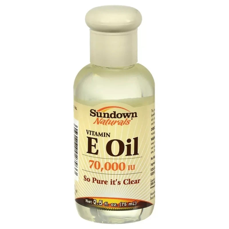 Sundown Naturals (x3 Bottles) Sundown Naturals Vitamin E Oil 70000 iu 2.5oz For Skin Lotion Body