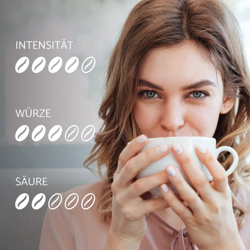 Jacobs Café HAG Classic Mild Café Crema, 500 g Whole Coffee Beans Decaffeinated, Intensity 4/5, for Professional Use