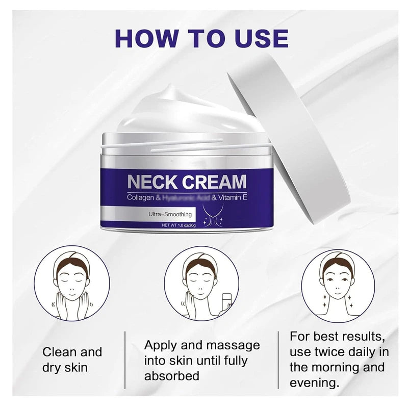 Tighten & Lift Firming Neck Cream, Uoohe Neck Cream, Anti-Aging Neck Cream For Women, Anti Wrinkle Moisturizing Neck Cream For Women(2PC)