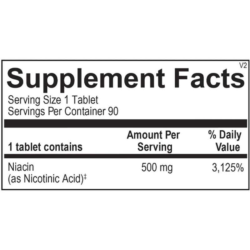 Ortho Molecular Time Release Niacin 90 Caps, Exp 3/26 Brand New Sealed