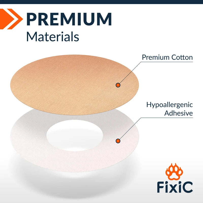 Fixic Fixic Freestyle Adhesive Patch 25 PCS C Good for Libre 1, 2, 3 & Plus C Enlite C Guardian C NO Glue in The Center of The Patch C Pre-Cut Back Paper C Long Fixation for Your Sensor! (Tan)