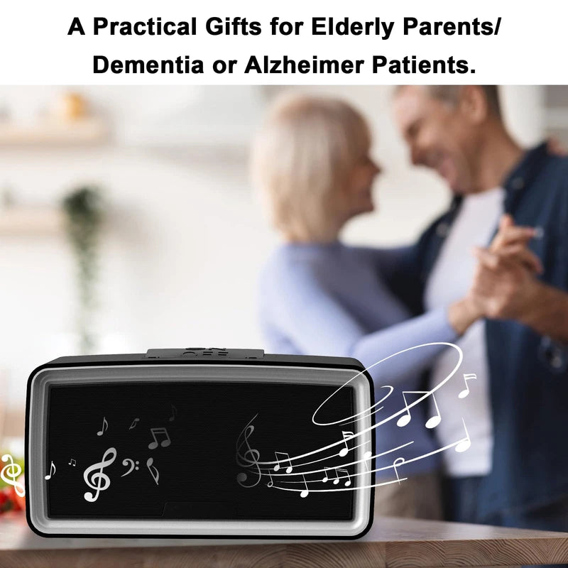 iGuerburn Dementia Music Player for Elderly, Memory Loss, Vision Impaired Patients, 32GB Simple Mp3 Box with USB, Alzheimers Products Gifts for Seniors | Easy to Use - Black