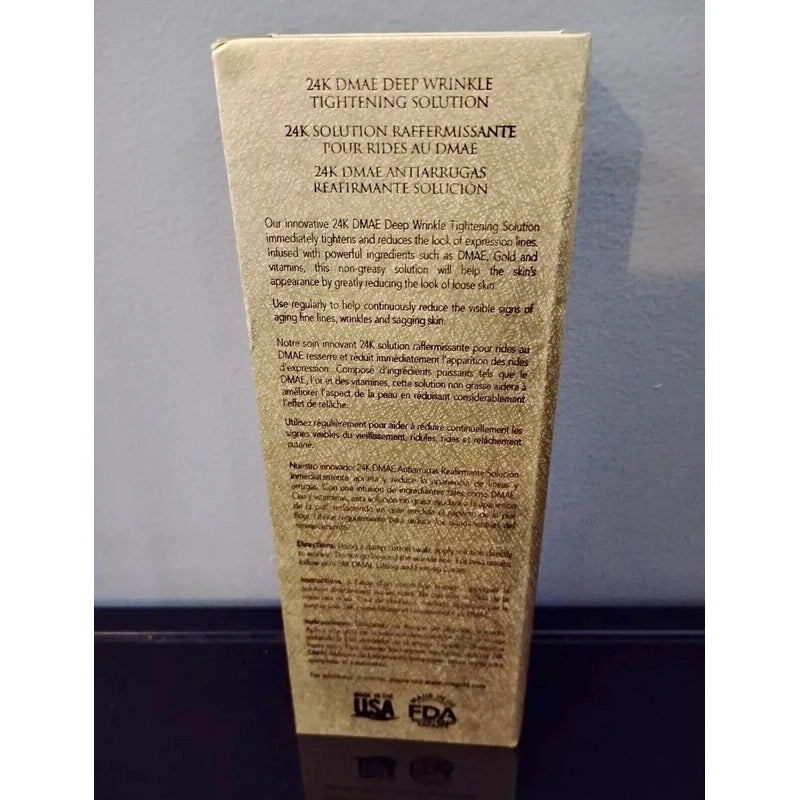 OROGOLD 24k DMAE Deep Wrinkle Tightening Solution 12g/0.42 oz Brand New