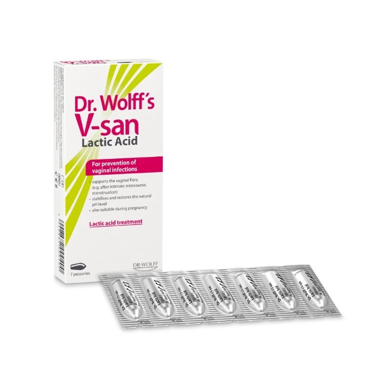 Dr. Wolff's V-San Lactic Acid Pessaries X 7