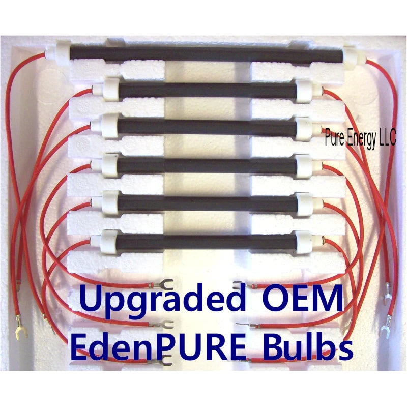 EdenPURE NEW EdenPURE Bulbs - Set of 6 OEM GEN3 1000 Infrared Heater Heating Elements