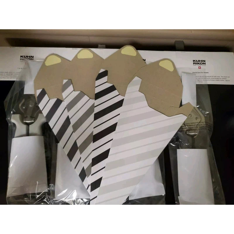 Kuhn Rikon Set of 4 Kuhn Rikon Classic Kitchen Shears Scissors Gray Scale Gift Boxes NEW