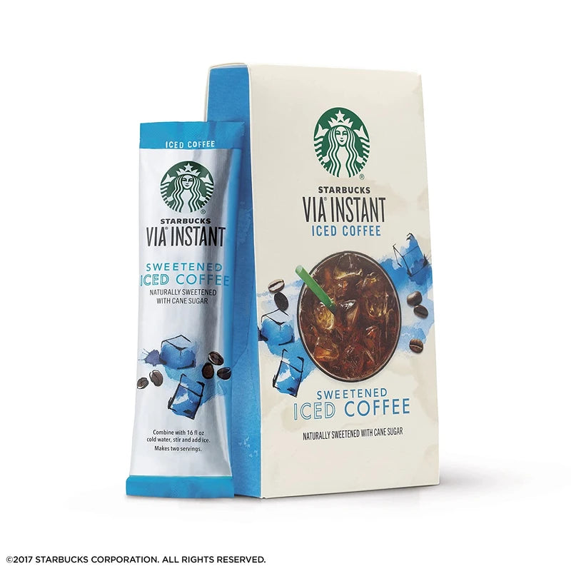 Starbucks VIA Instant Coffee, Sweetened Iced Coffee, 36 Count