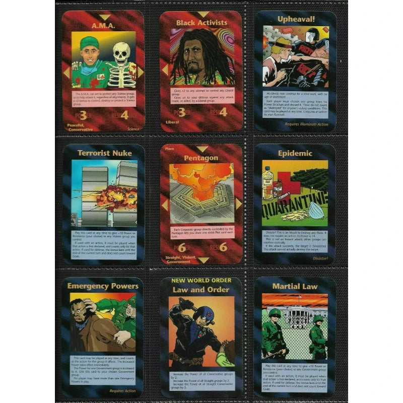 LIMITED 1994 1st Edition Booster Packs - Illuminati INWO Card Game NUKE EPIDEMIC
