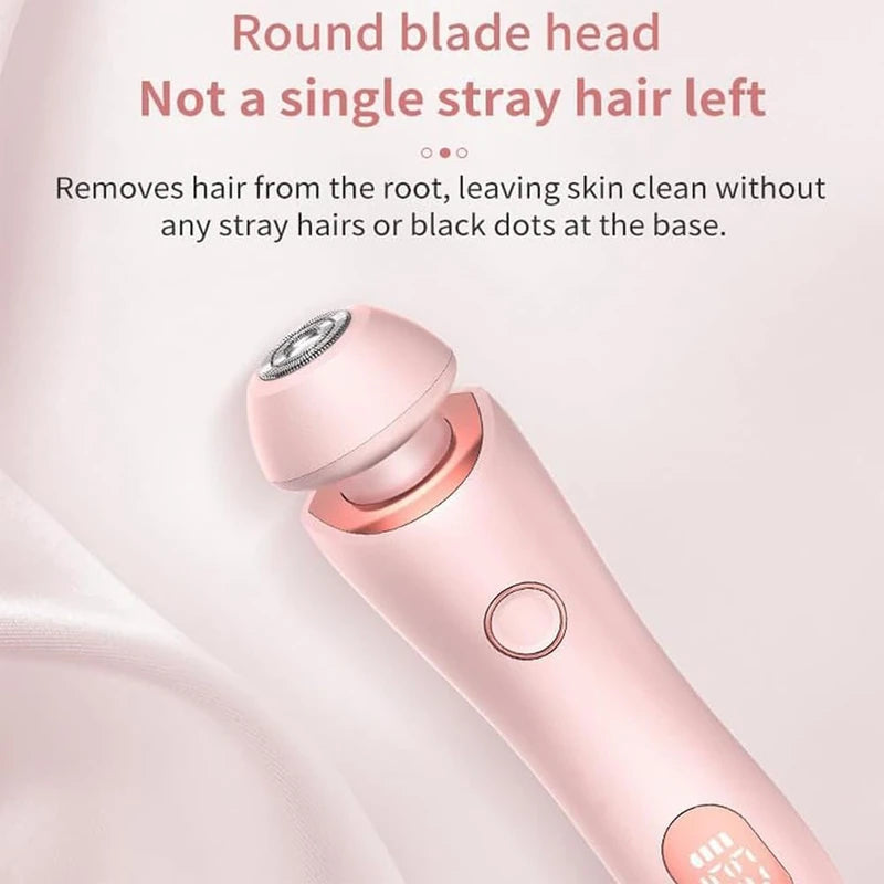 2024 Best Silk Glide Razor, Lady Shaver, Silk Glide Epilator Painless Hair Removal at Home, 2 in 1 Electric Shaver Razors for Women, for Sensitive Skin, Wet & Dry