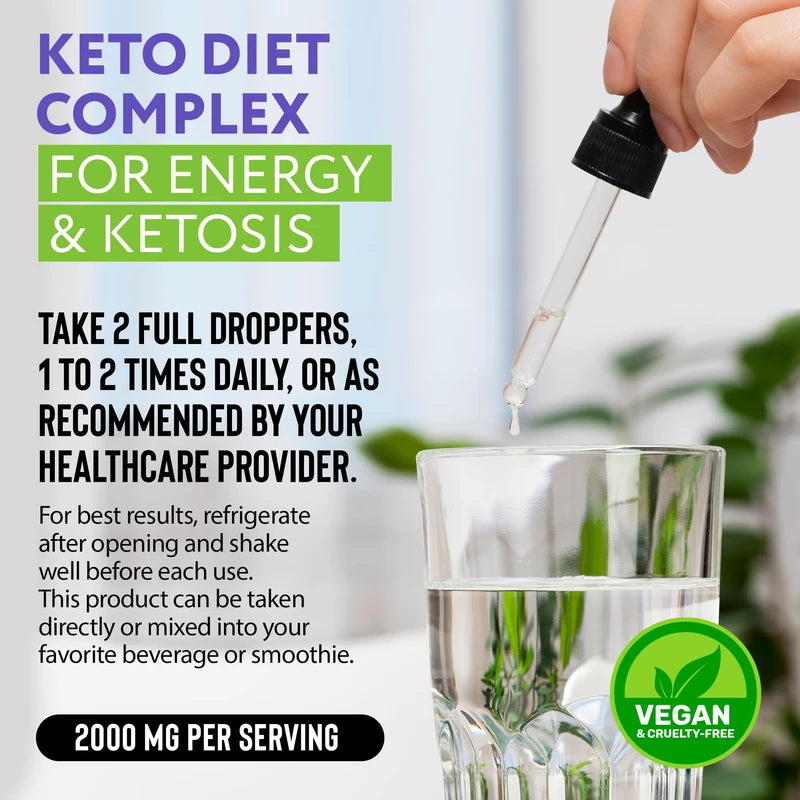 Drugstore Black Currant Seed Oil Extract + Keto Drops 2000 mcg - Made in USA - Natural Keto Liquid Keto Supplement - Advanced Ketones Supplement Keto Food - 2 fl oz