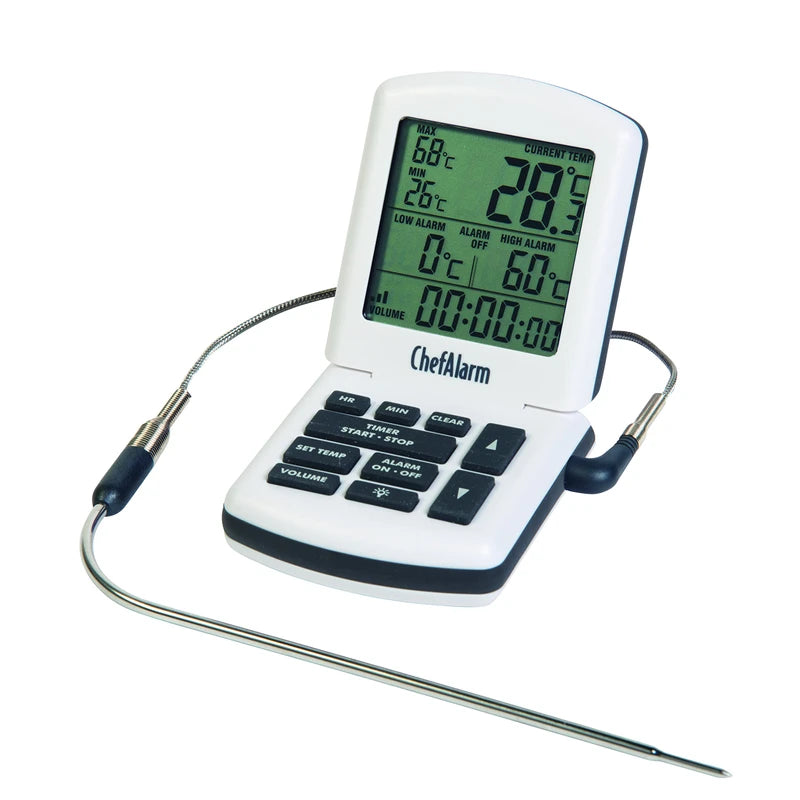 ETI ChefAlarm Professional Cooking Thermometer, Probe and Timer for Oven, Smoker, BBQ, Meats, Bread
