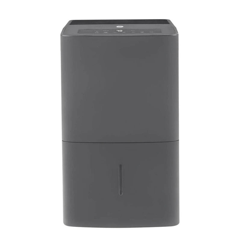 GE 50 Pint Portable Large Room Dehumidifier with Humidistat & Built-in Pump for Bathroom, Bedroom, Basement, and Home Wet Spaces, Gray (Renewed)