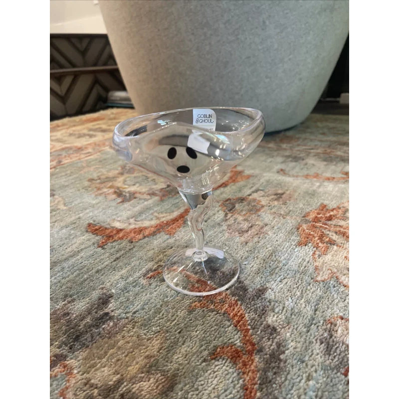 Goblin & Ghoul Halloween Ghost Wine Water Margarita Wine Clear Glass Acrylic Plastic VIRAL