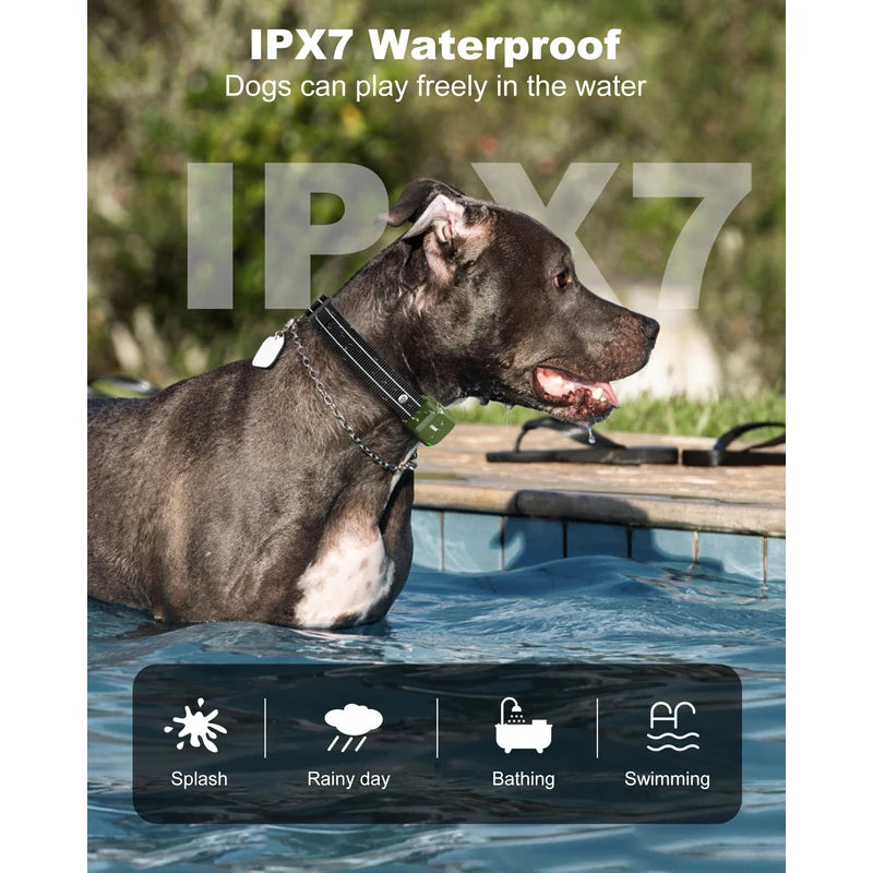 Jugbow Dog Shock Collar - 3300FT Dog Training Collar with Remote Innovative IPX7 Waterproof with 4 Training Modes, Rechargeable E-Collar for All Breeds