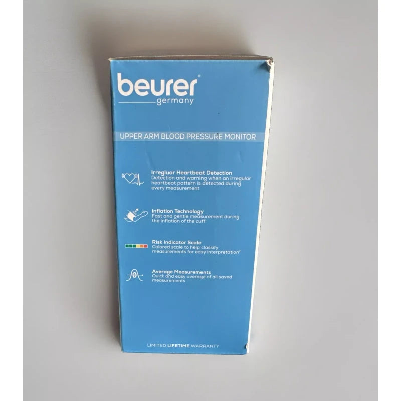 Beurer Auto 400 Blood Pressure Monitor Upper Arm 5+ Features Clinically Proven