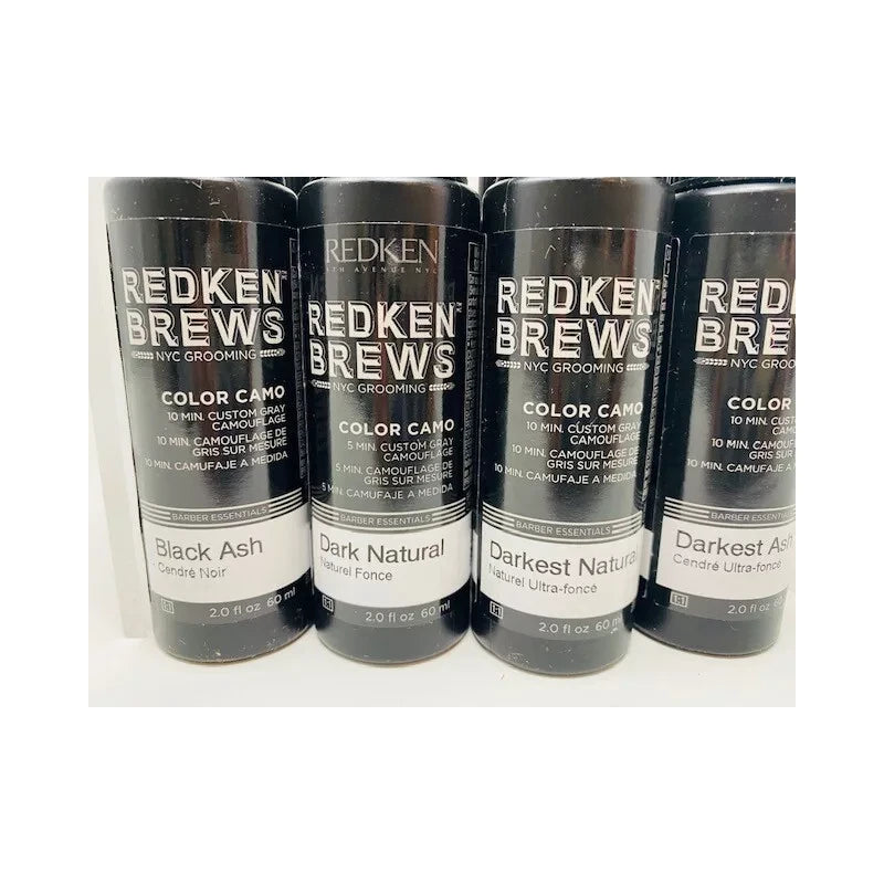 REDKEN BREWS FOR MEN 5 Minute Color Camo For Grey Hair: (CHOOSE) FastShipping - Medium Ash