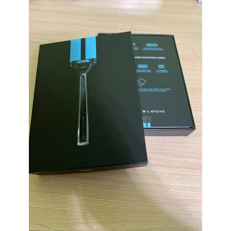 ShaveLogic SL5 Shaving System Four (4) Five Blade Cartridges All-Metal Handle