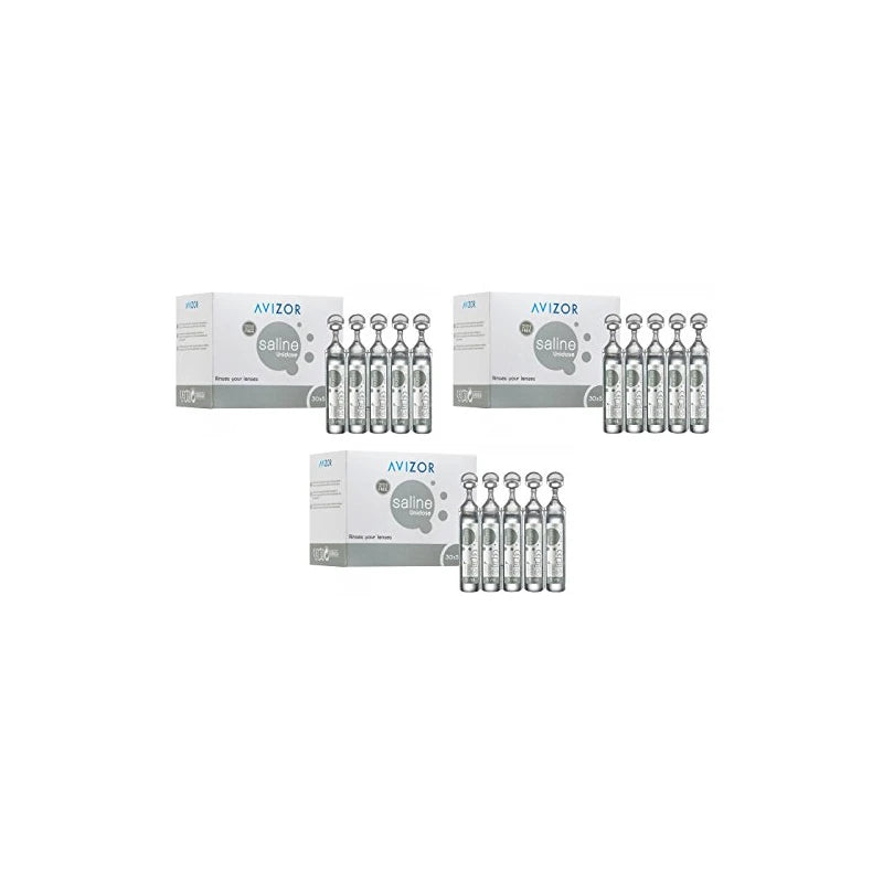 Unidose Saline by Avizor 30 x 5ml X3 Pack