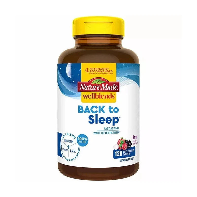 Nature Made Wellblends Back To Sleep, 120 Fast Dissolve Tablets
