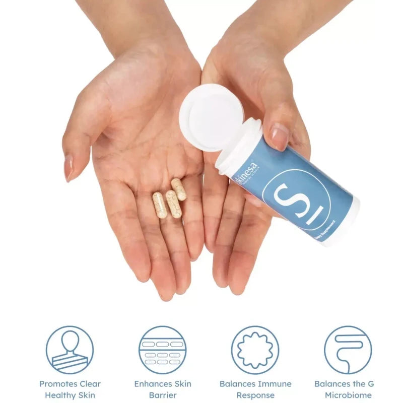 Skinesa #1 Skin Probiotic, Naturally Promotes Smooth, 100% Natural Ingredients