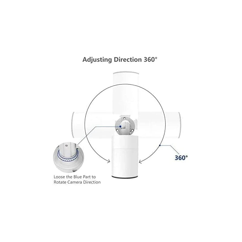SMONET 3MP Wireless IP Camera, Replacement and Extra Camera for SMONET 3MP Wireless Security Camera System Only. No Power Supply. High Resolution IR Cut 65Ft Night Vision