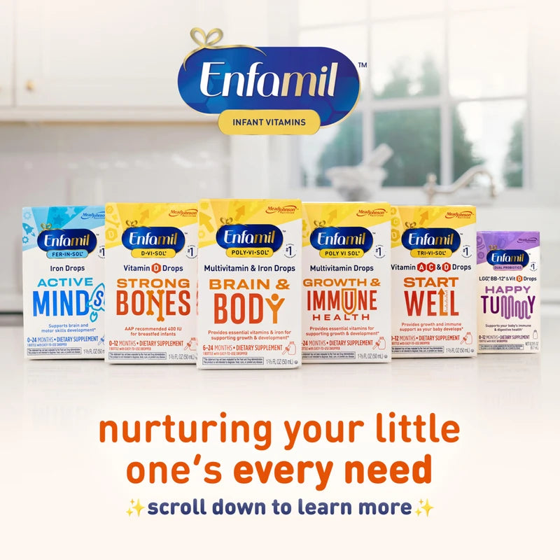 Enfamil Poly-Vi-Sol Multivitamin Supplement Drops with Iron 50 mL