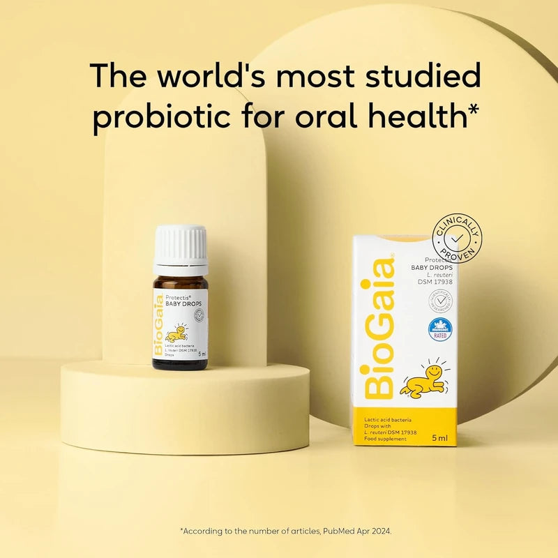 BioGaia Protectis Baby Drops – Probiotic Supplement for Newborns, Babies & Infants – Digestive Relief for Gas & Discomfort – Dairy-Free – 5ml