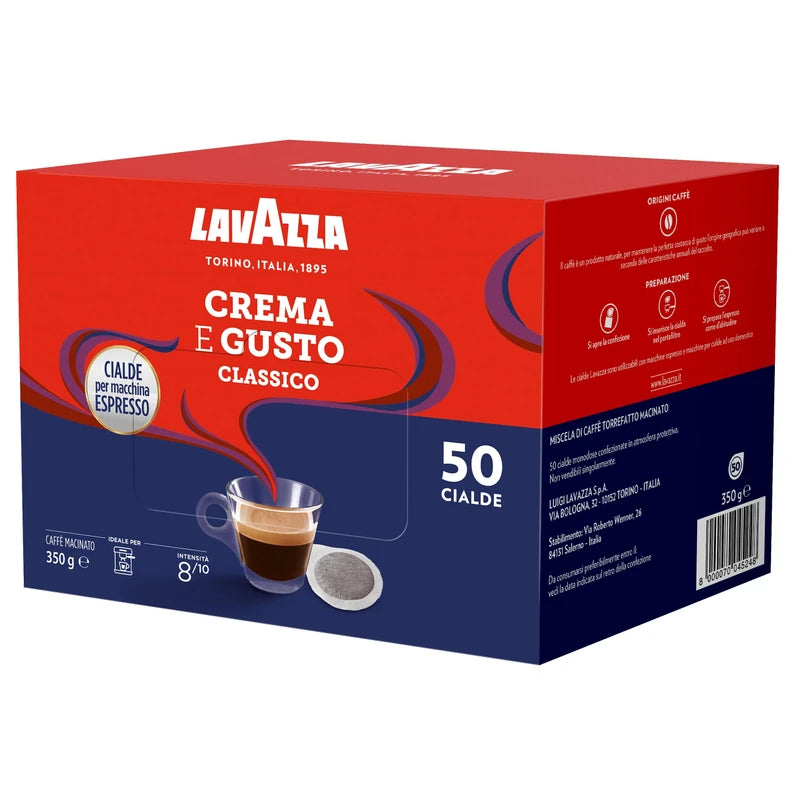 Lavazza Espresso Crema E Gusto Box 50 Coffee Pods Coffee Eese Coffee Pads