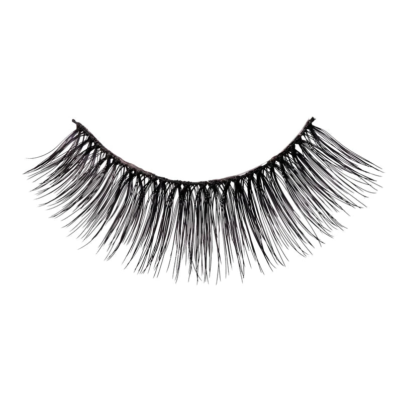 KISS Look So Natural Collection 2 Pairs of False Eyelashes Flirty Easy Wear Includes Eyelash Glue Duo Pack